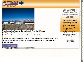 Web site www.jacksonholealltrans.com, Grand Targhee Express